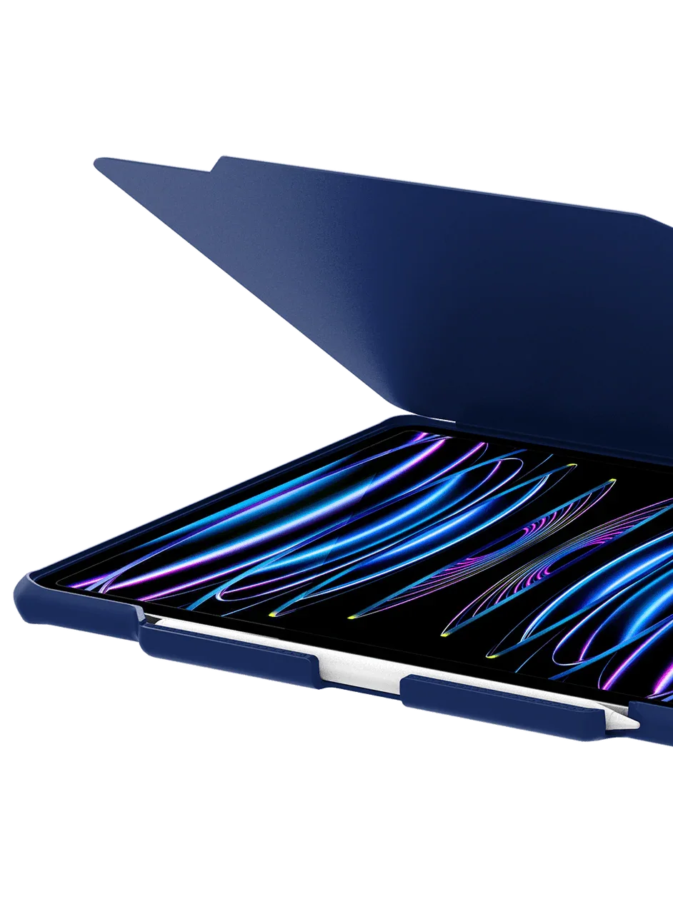 Itskins Hybrid Solid Folio Case iPad Pro 12.9 (5th & 6th Gen.) - Navy Blue - Tashqila Itskins Hybrid Solid Folio Case iPad Pro 12.9 (5th & 6th Gen.) - Navy Blue - Tashqila